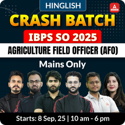 IBPS SO AFO Mains Only Crash Batch with eBook and Test Series for 2025 Exams  | Online Live Classes by Adda 247